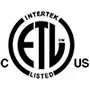 Product tested and deemed compliant to the U.S. and Canadian product safety standards