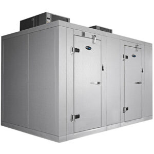 Amerikooler DW081077N-4/6-SC 8' x 10' x 7' 7" Floorless Indoor Walk-In Combination Freezer / Cooler with Top Mounted Refrigeration