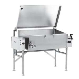 AccuTemp ALTES-30 30 gal. Tilt Skillet - Open Base, Spring Assisted Lid, 240v/3ph