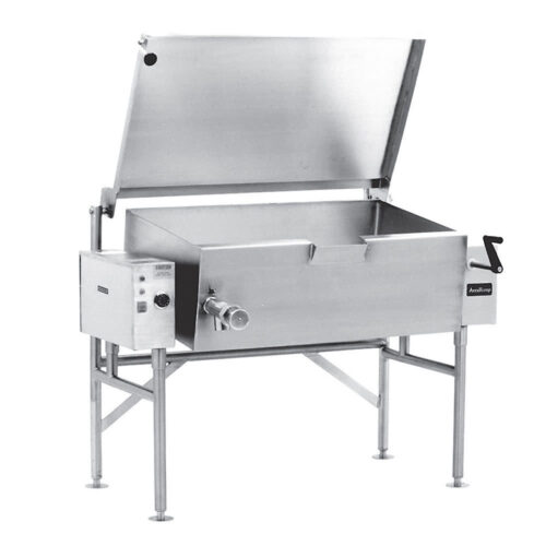 AccuTemp ALTES-30 30 gal. Tilt Skillet - Open Base, Spring Assisted Lid, 240v/3ph