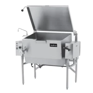 AccuTemp ALTGSE-30 30 gal. Tilt Skillet - Open Leg Base, Peened Interior, Natural Gas