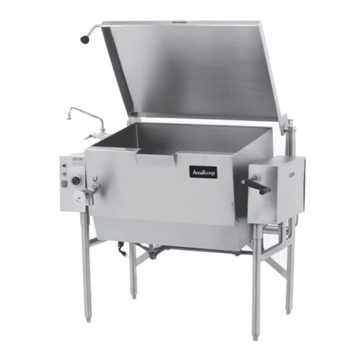 AccuTemp ALTGSE-30 30 gal. Tilt Skillet - Open Leg Base, Peened Interior, Natural Gas