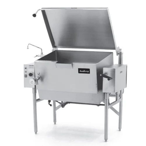 AccuTemp ALTGSE-40 40 gal. Tilt Skillet - Open Leg Base, Peened Interior, Natural Gas AccuTemp ALTGSE-40 40 gal. Tilt Skillet - Open Leg Base, Peened Interior, Natural Gas