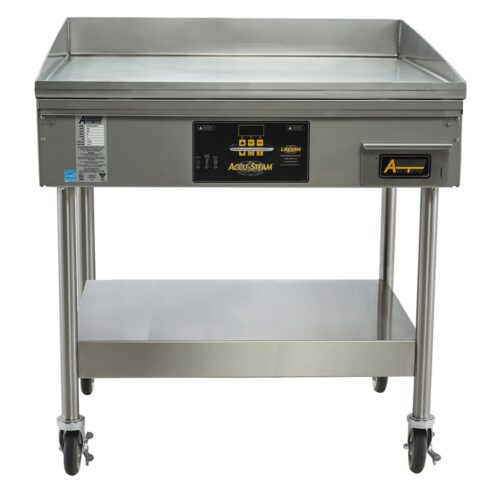 AccuTemp EGF2403A2450-S2 24" Electric Griddle w/ Mobile Stand - Thermostatic Controls - 3/16" Steel Plate, 240v/3ph