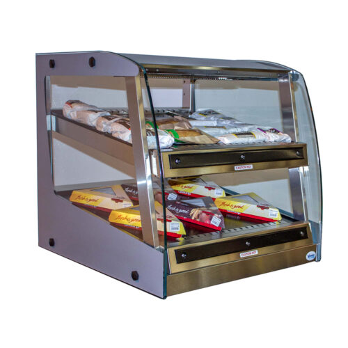 SandenVendo HFOD24002 27 1/2" Self Service Countertop Heated Display Case - (2) Shelves, 208-240v/1ph