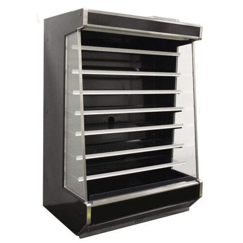 SandenVendo RSC6RA013 73 1/2" Vertical Open Air Cooler w/ (8) Levels - For Remote Refrigeration, 115v