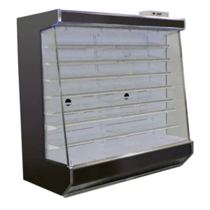 SandenVendo RSC6RA014 73 1/2" Vertical Open Air Cooler w/ (8) Levels - For Remote Refrigeration, 115v