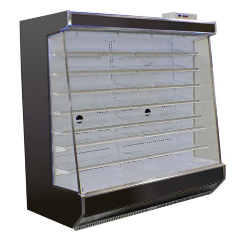 SandenVendo RSC6RA014 73 1/2" Vertical Open Air Cooler w/ (8) Levels - For Remote Refrigeration, 115v