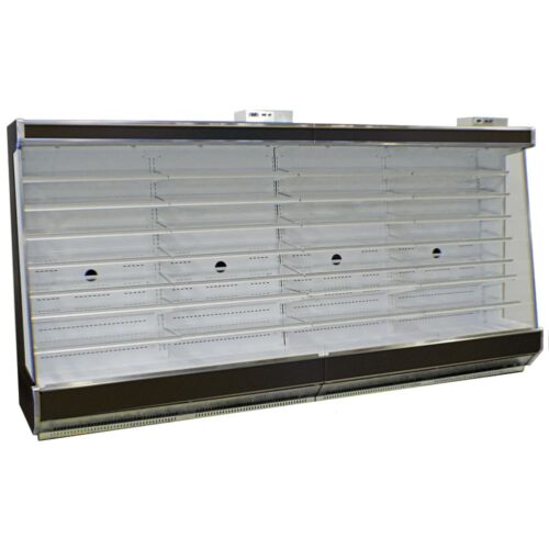 SandenVendo RSC6RA014 73 1/2" Vertical Open Air Cooler w/ (8) Levels - For Remote Refrigeration, 115v
