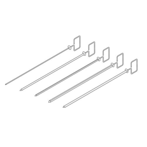 Rational 60.72.414 Full Size Grill/Tandoori Frame/Skewer Set