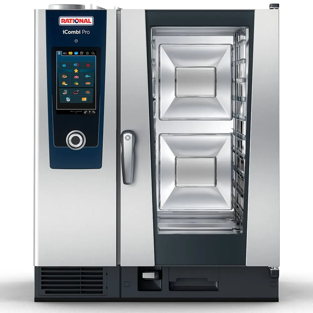 Rational ICP 10-HALF NG 208/240V 1 PH Half Size Combi Oven - Boiler Based, Natural Gas