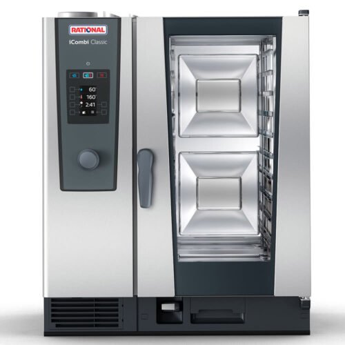 Rational ICC 10-HALF NG 208/240V 1 PH Half Size Combi Oven - Boiler Based, Natural Gas