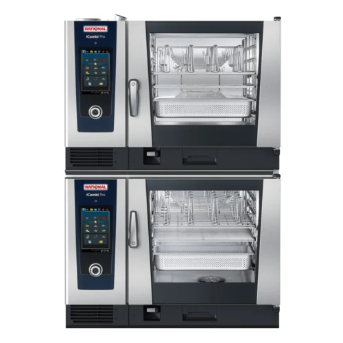Rational ICP 6-FULL/6-FULL E 208/240V 3 PH Double Full Size Combi Oven - Boiler Based, 208-240v/3ph Rational ICP 6-FULL/6-FULL E 208/240V 3 PH Double Full Size Combi Oven - Boiler Based, 208-240v/3ph