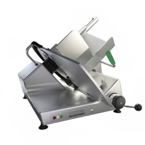 Bizerba GSPHI150 Manual Gravity Feed Meat Slicer w/ 13" Blade, Safety Illuminated Dial, Aluminum, 1/2 hp